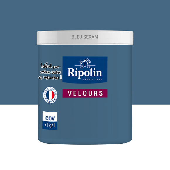 Testeur peinture RIPOLIN velours bleu seram 0075L