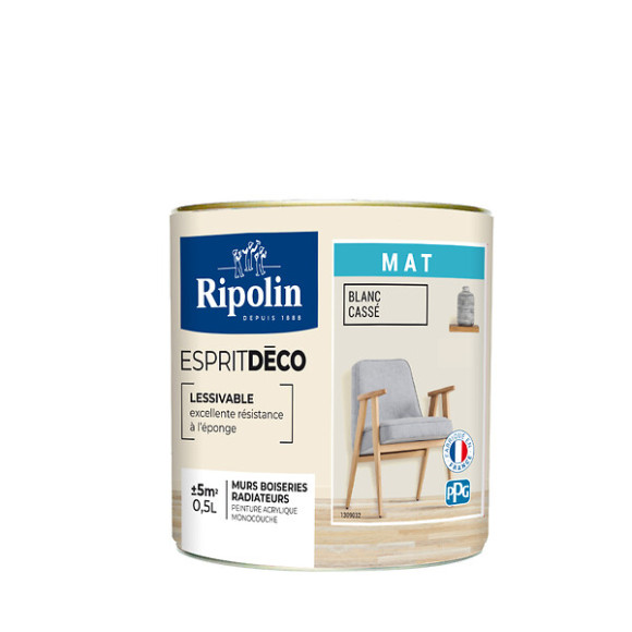 Ripolin e deco mat blc casse  0.5l