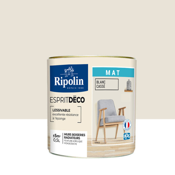 Ripolin e deco mat blc casse  0.5l