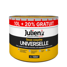 Peinture sous-couche universelle - Blanc - Mat - 10L+20% gratuit