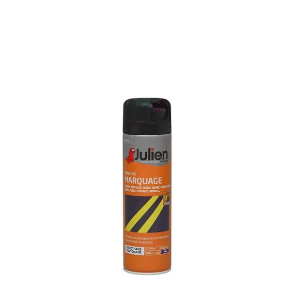 Peinture aerosol Marquage - Noir - Mat - 500ml