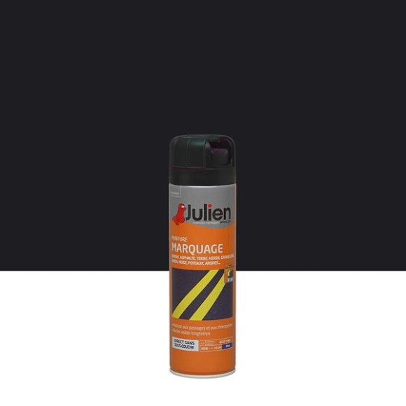 Peinture aerosol Marquage - Noir - Mat - 500ml