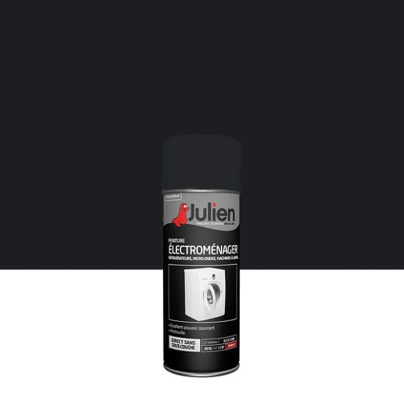 Peinture aerosol Electromenager - Noir - Brillant - 400ml