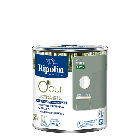 Peinture O'pur - Vert nobile - Satin - 05L