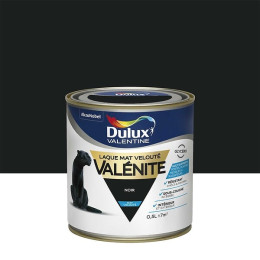 Laque Valenite Mat Noir Pot 0.5L