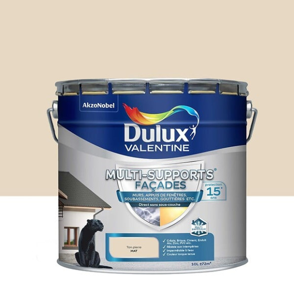 Peinture exterieure - Multi-support - Ton pierre - 10L