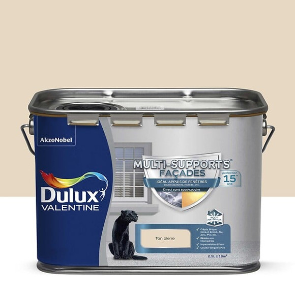 Peinture Façade exterieure - Ton pierre - Multi-support - 25L