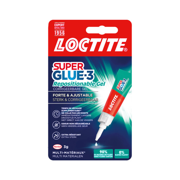 Colle SuperGlue-3 Pure Gel bouteille 3g