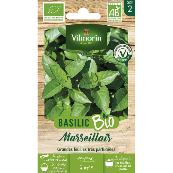 Basilic marseillais bio Vilmorin