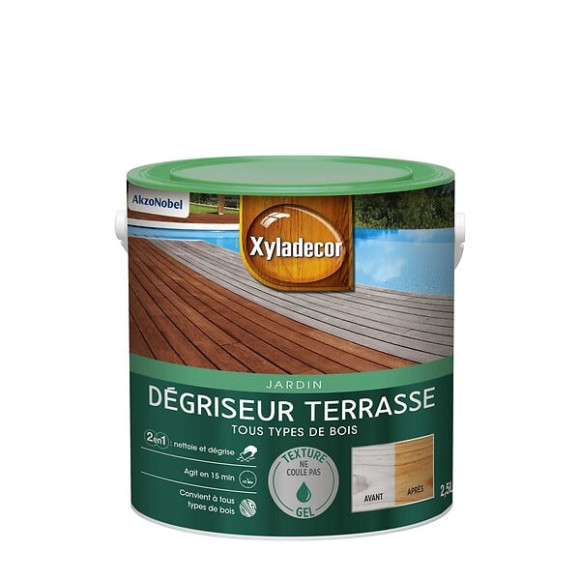 Degriseur Pour Terrasse Xyladecor Degriseur Mat Incolore 25L