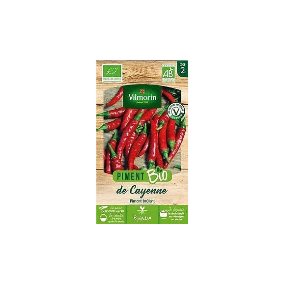 Piment Demi-long de Cayenne bio