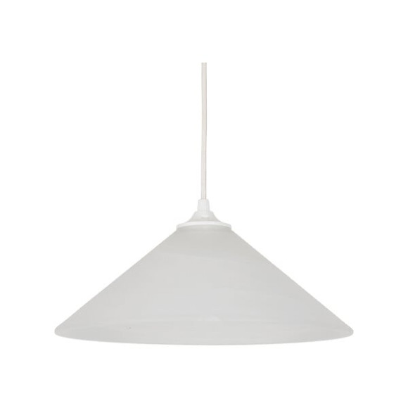 Suspension.cone verre d30 nuage blanc