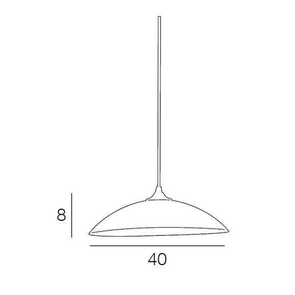 Susp dome verre d40glass gm