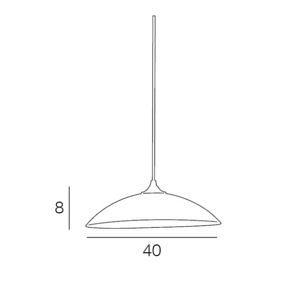 Susp dome verre d40glass gm