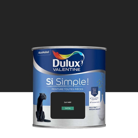 Peinture Si Simple - Le Noir - Satin - 05L