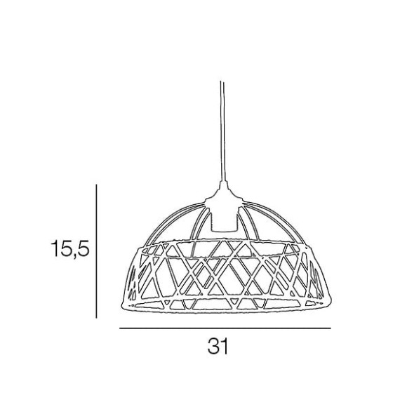 Susp metal & plastique d31 wokabi