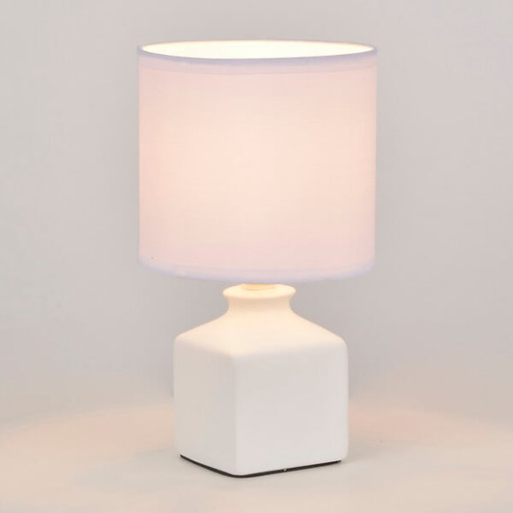 Lampe ceram mat ida blanc