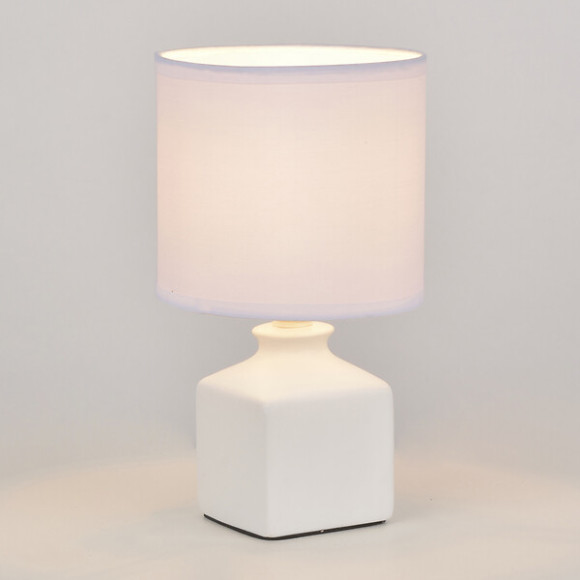 Lampe ceram mat ida blanc