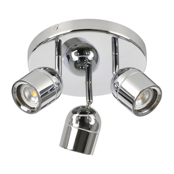 Plafonnier salle de bain Lyam - Chrome - 3x5W