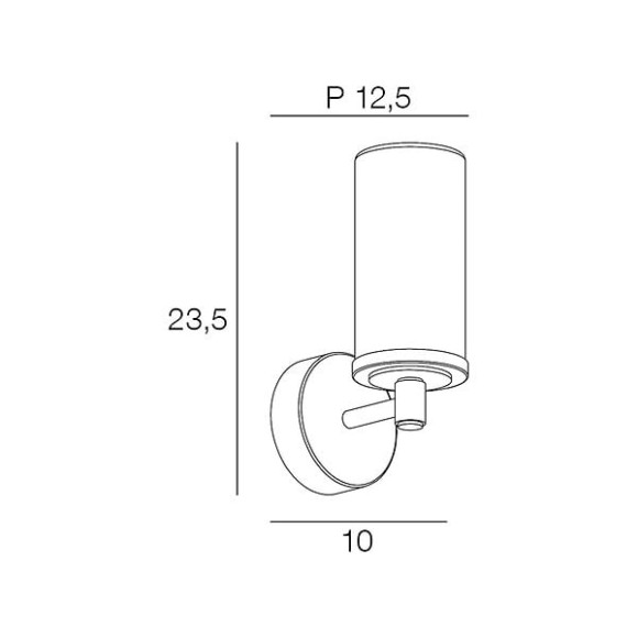 Applique 1L SDB IP44 EDEN Chrome