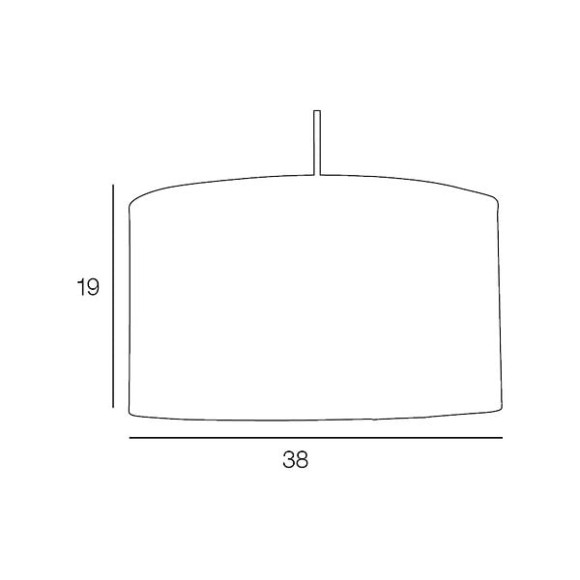 Suspensions Toiline Cylindre D38 H19 Tomette