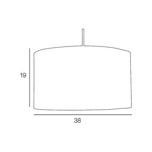 Suspension Toiline Cylindre D38 H19 Pyla