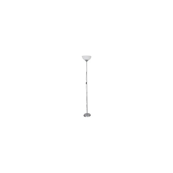 Lampadaire metal basic silver led sans ampoule