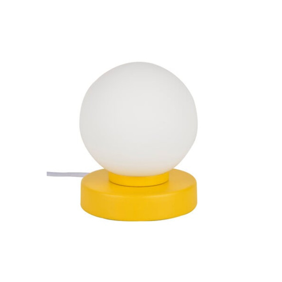 Lampe.e14.verre.seventy.touch.moutarde