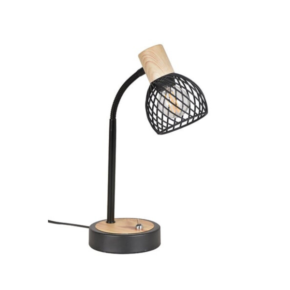 Lampe.bureau.e14.metal.kento.noir