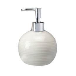 Distributeur de savon liquide Brume porcelaine blanc