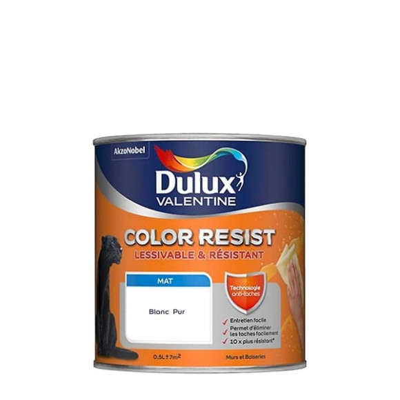 Peinture Color Resist - Blanc Pur - Mur et boiserie - 05L