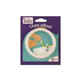 Chant mélaminé adhésif 19mmx5ml blanc mat