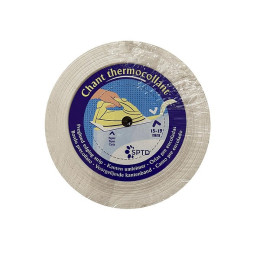 Chant mélaminé thermocollant 23mmx25ml blanc graine