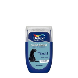 Testeur Dulux Valentine Color Resist Mur et Boiserie Bleu Verre 003L