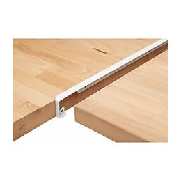 Bord droit de jonction angle Profil aluminium blanc 38mm