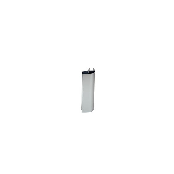 Raccord angle droit plinthe 16-19x150mm gris alu x4