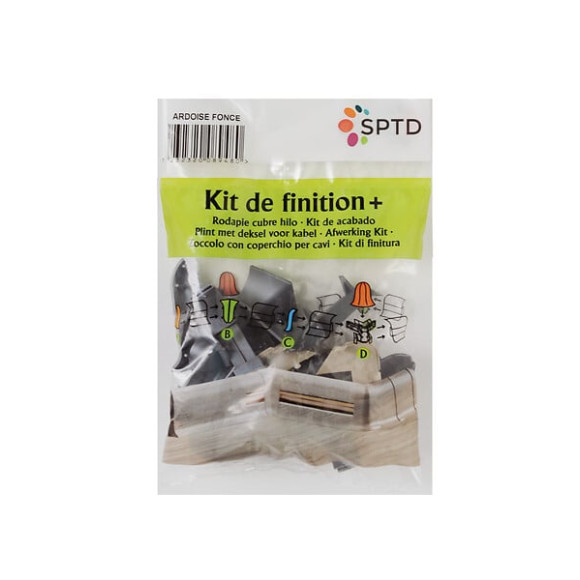 Kit de finition pour plinthe ardoise foncé