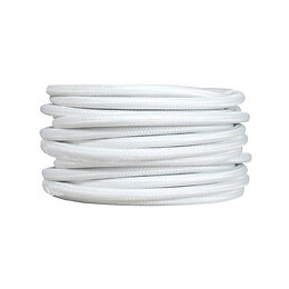 Câble tissu longueur 3m blanc