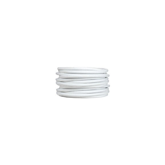 Câble tissu longueur 3m blanc