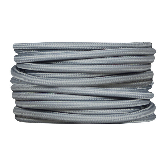 Câble tissu 3m gris