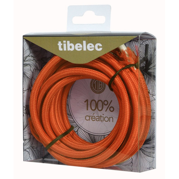 Câble tissu 3m orange