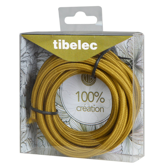 Câble tissu 2x0.75mm2 longueur 3m marron