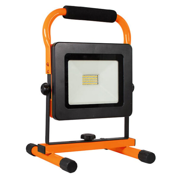 Projecteur LED rechargeable - Orange et noir - 21W - 1200lm