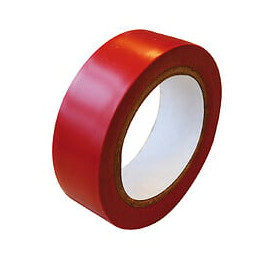 Ruban adhesif isolant pvc 10m rouge