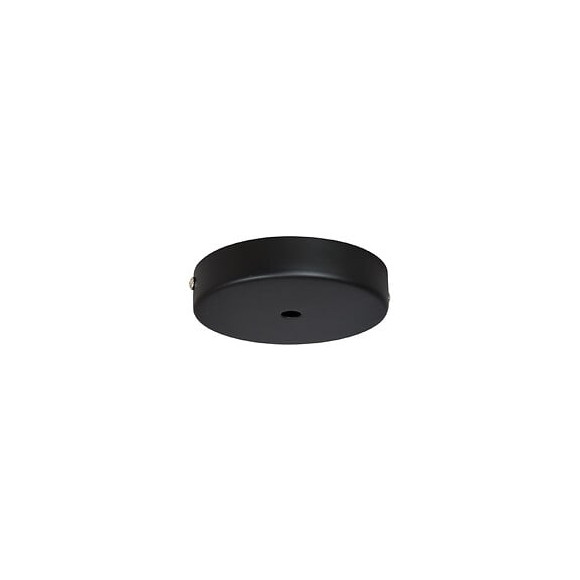 Pavillon cache-fils métal noir rond diamètre 120mm