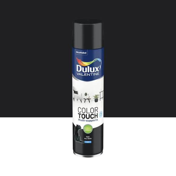 Aérosol Dulux Valentine Color Touch Mat Noir 600 ML