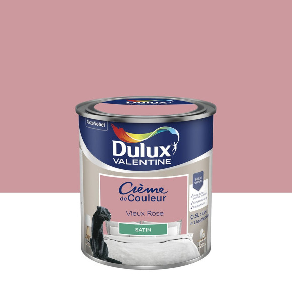 Peinture Crème de Couleur - Vieux Rose - Satin - 05L