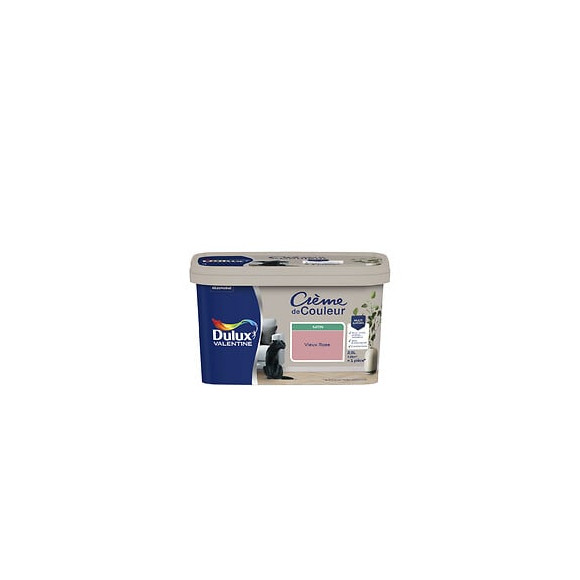 Peinture Crème de Couleur - Vieux Rose - Satin - 25L