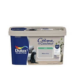 Peinture Crème de Couleur - Beton Gris - Satin - 25L