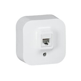 Prise RJ 45 multimédia cat. 5 saillie Profil Eco - Blanc